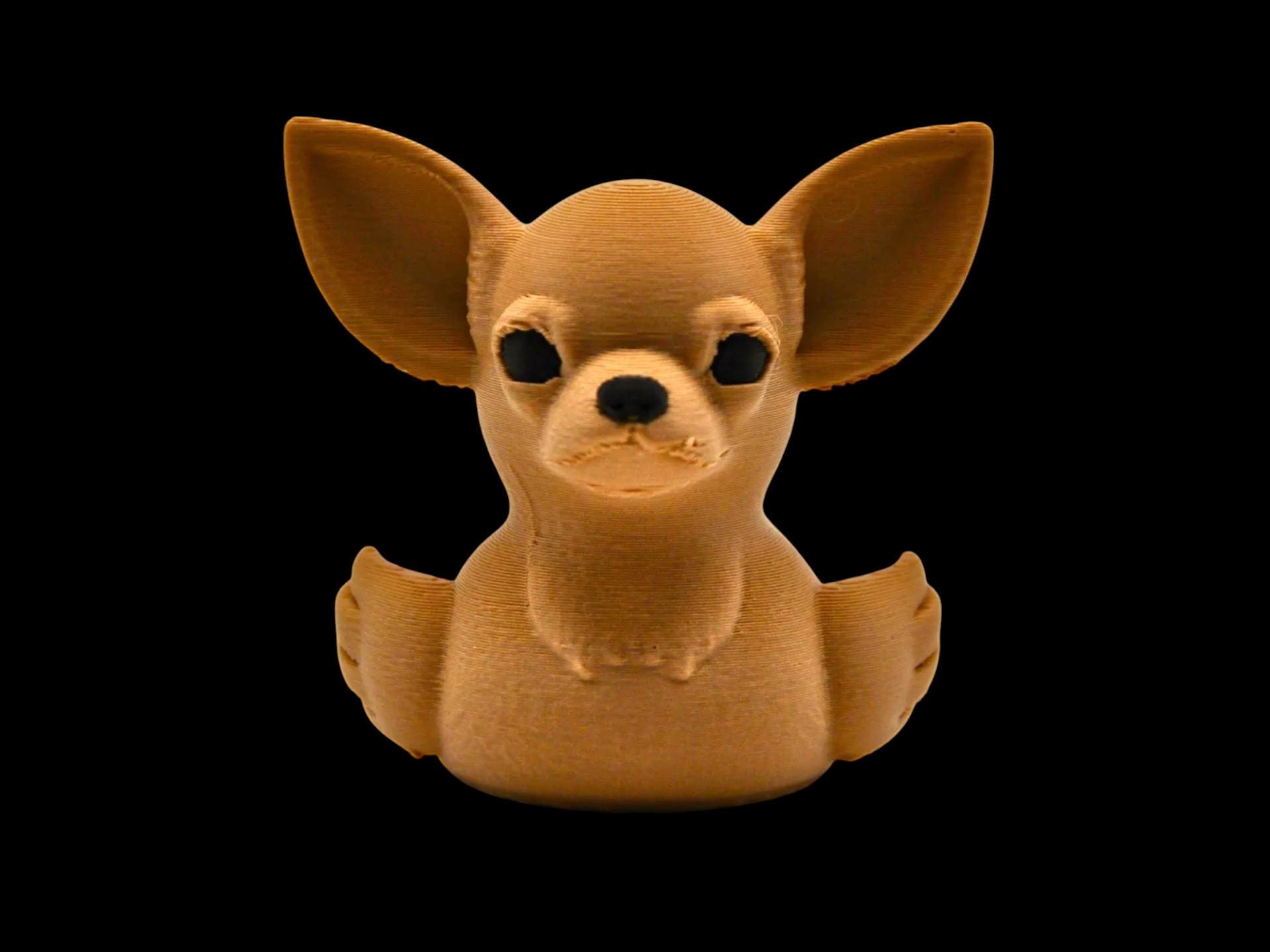 Chihuahua Dog  Duck: 3D Printed PLA Bathroom Decor