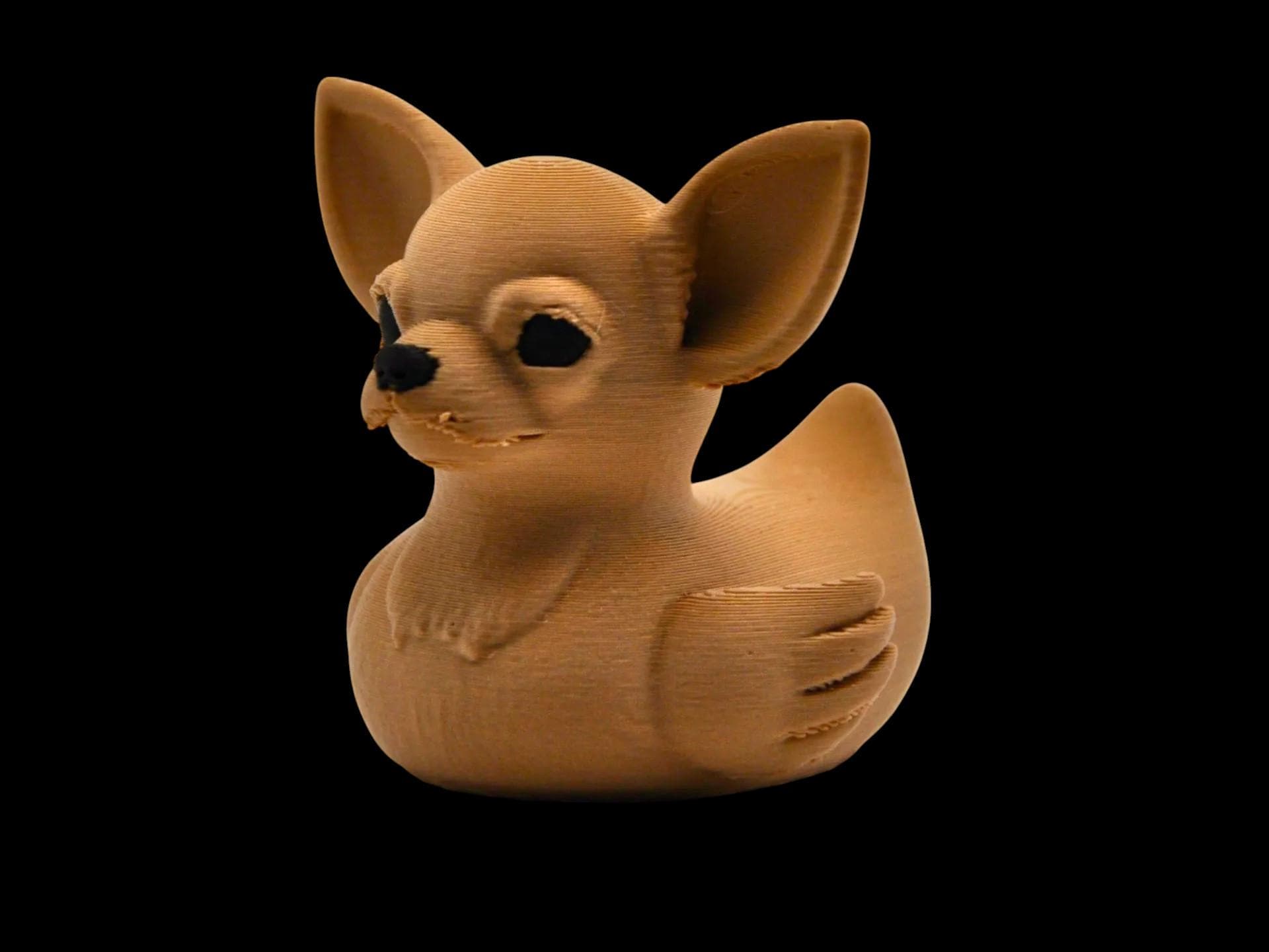 Chihuahua Dog  Duck: 3D Printed PLA Bathroom Decor