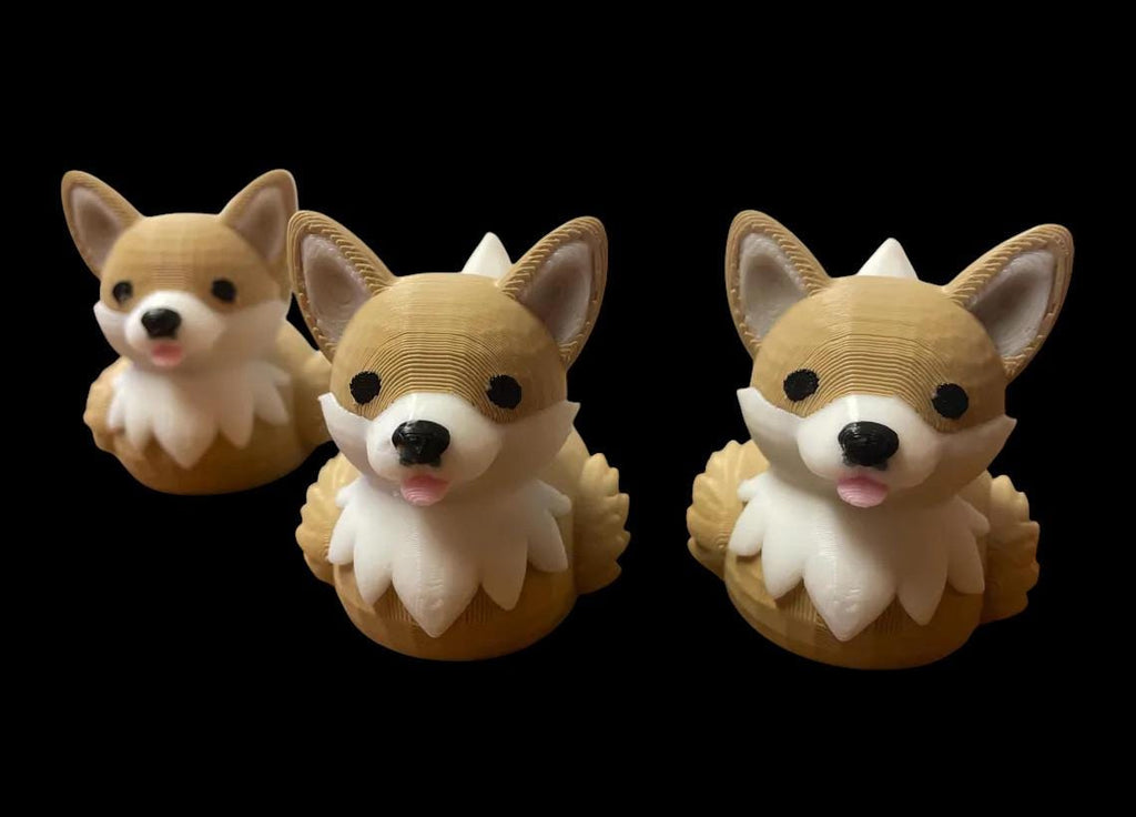Corgi Duck Figurine Animal Hybrid Statue Decoration Desk Ornament Small Collectible Whimsical Dog Cute Sculpture Miniature Gift Funny Pet
