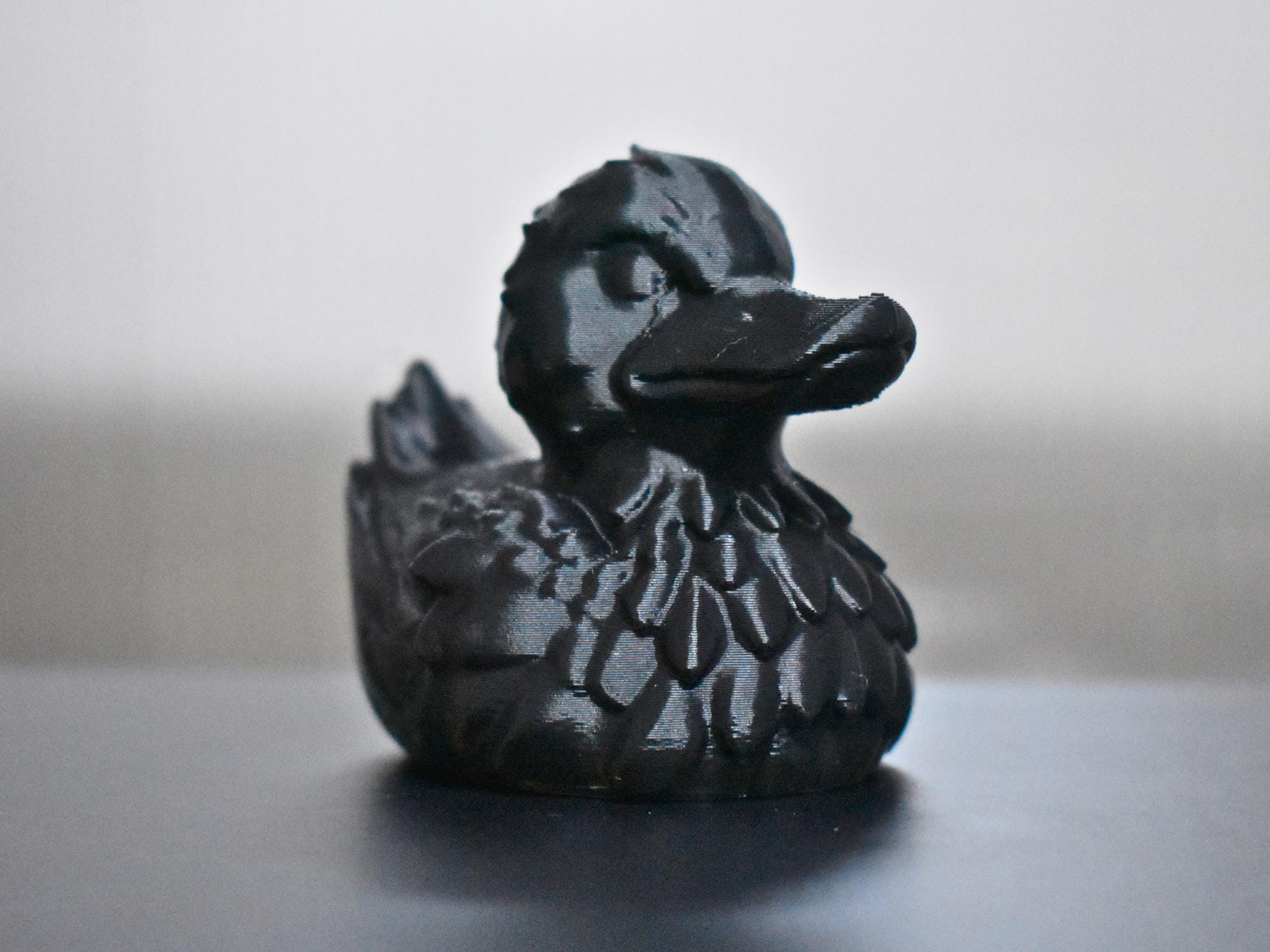 Black Raven Duck Custom Duck Figurine Halloween Spooky Scary Duck Demon Duck Display Piece Fun Duck Home Decor Gifting Duck Special Ducks