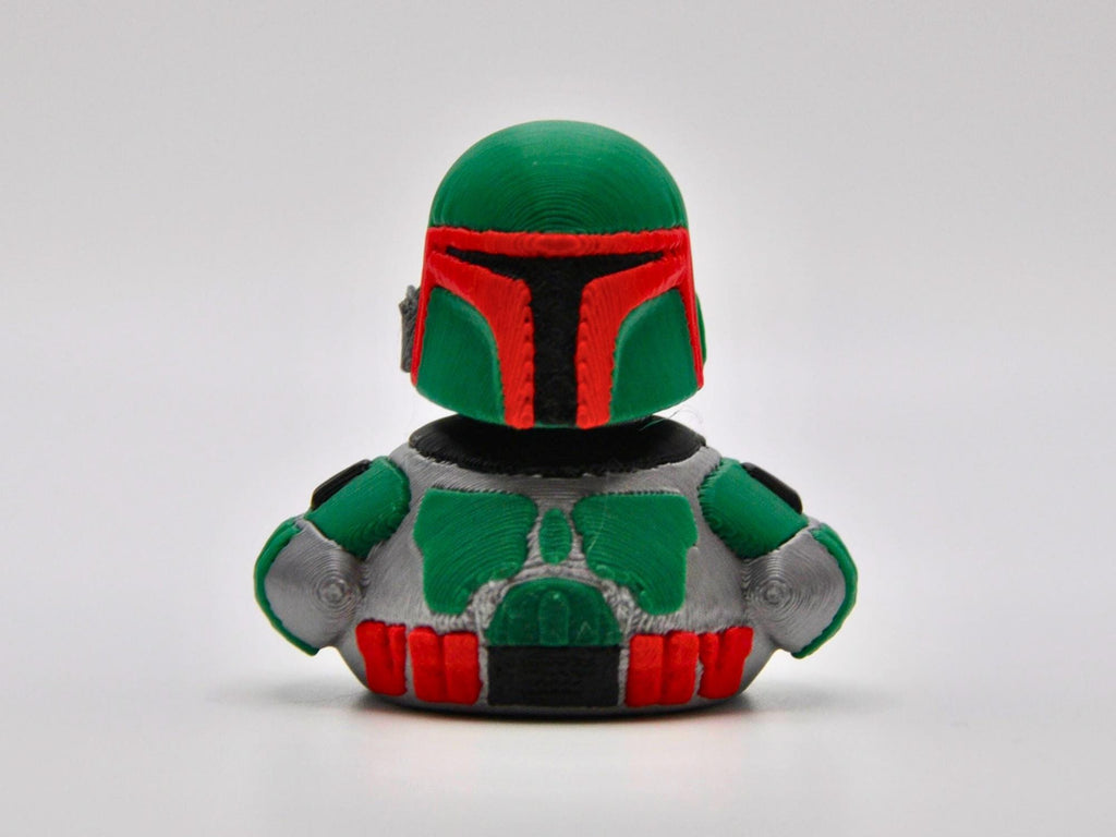 Boba Fett Inspired Duck: 3D Printed Dashboard Buddy - Star Wars Fan Gift