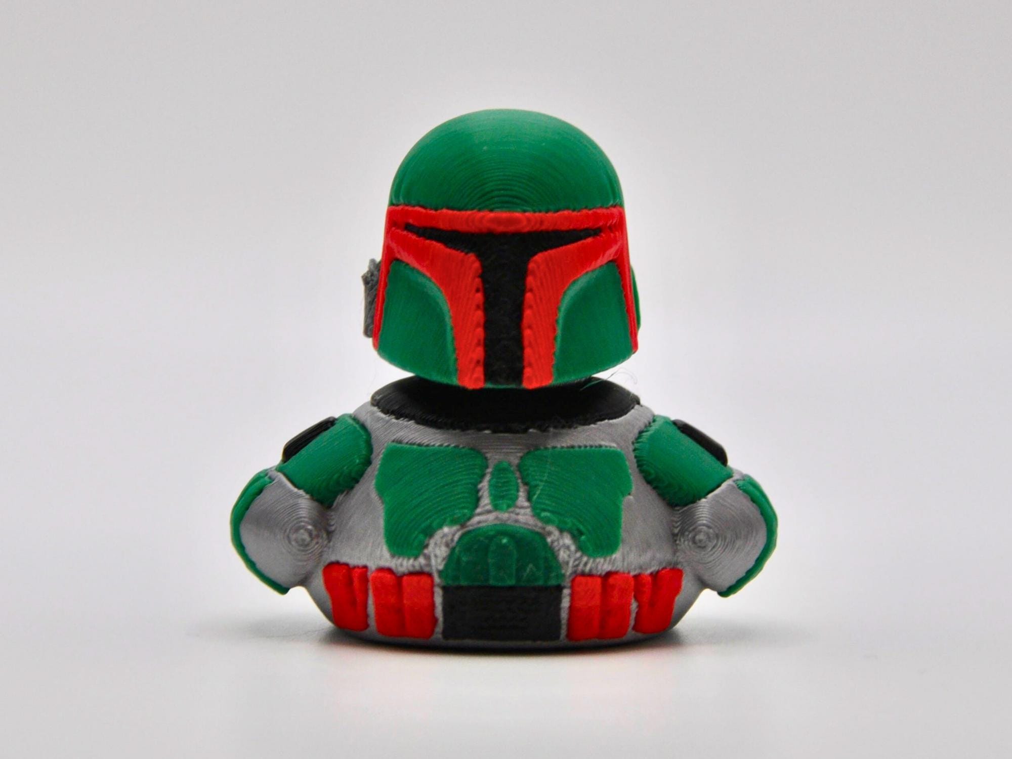 Boba Fett Inspired Duck: 3D Printed Dashboard Buddy - Star Wars Fan Gift