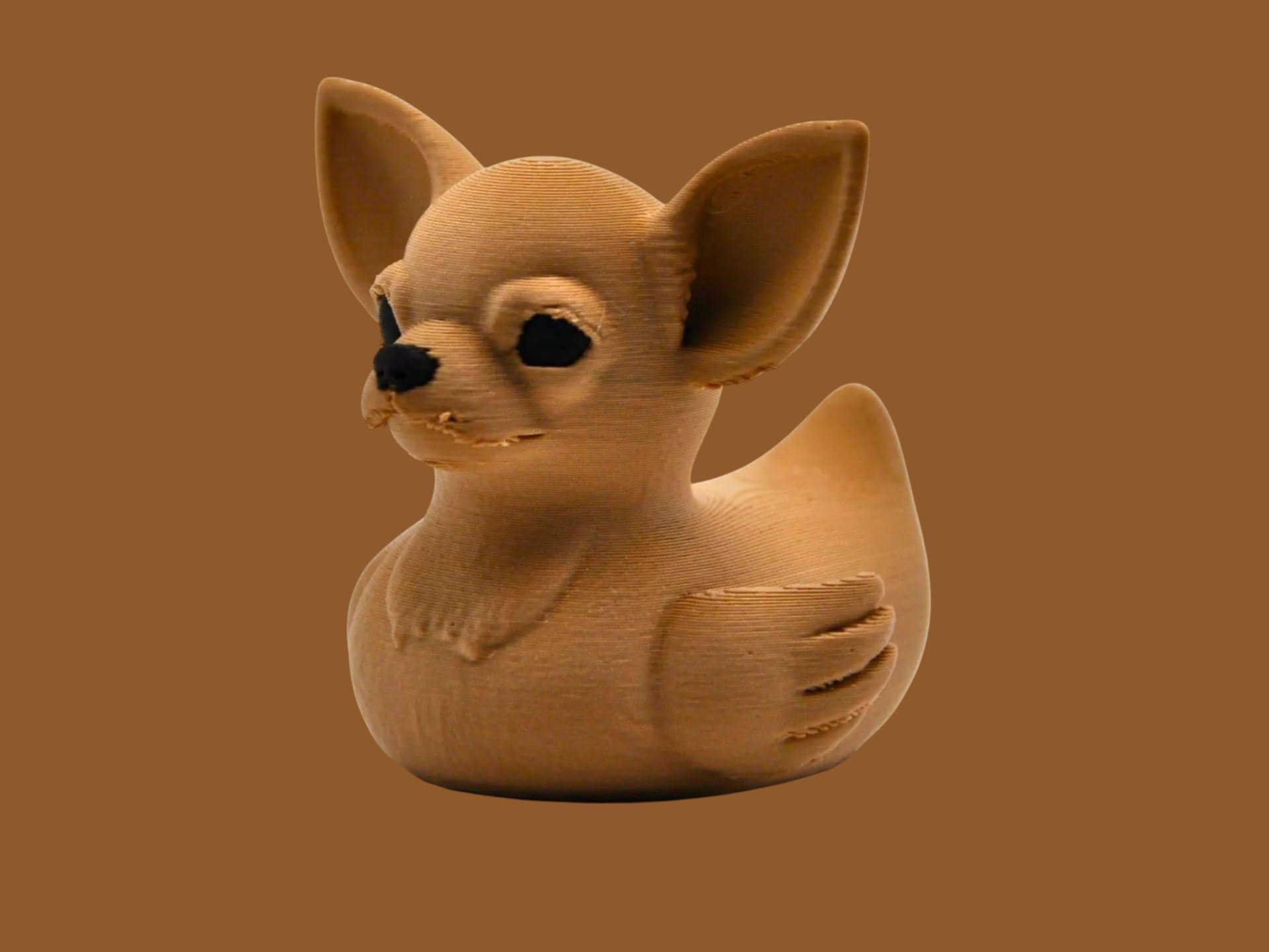 Chihuahua Dog  Duck: 3D Printed PLA Bathroom Decor