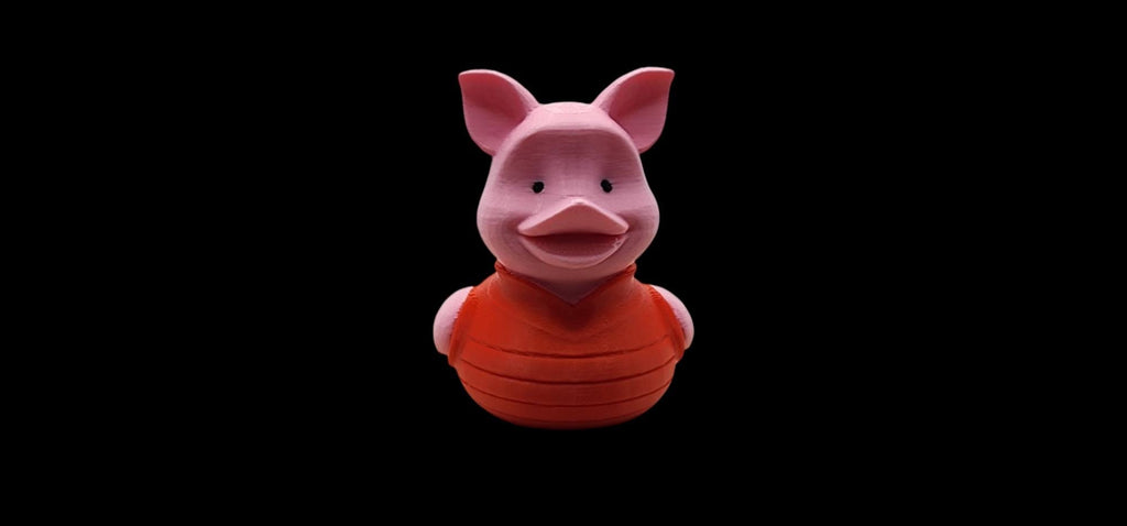 Piglet Duck Toy for Bathroom Decor Gift for Baby Nursery Decor Disney Character Bath Set for Infant Room Display Car Accent
