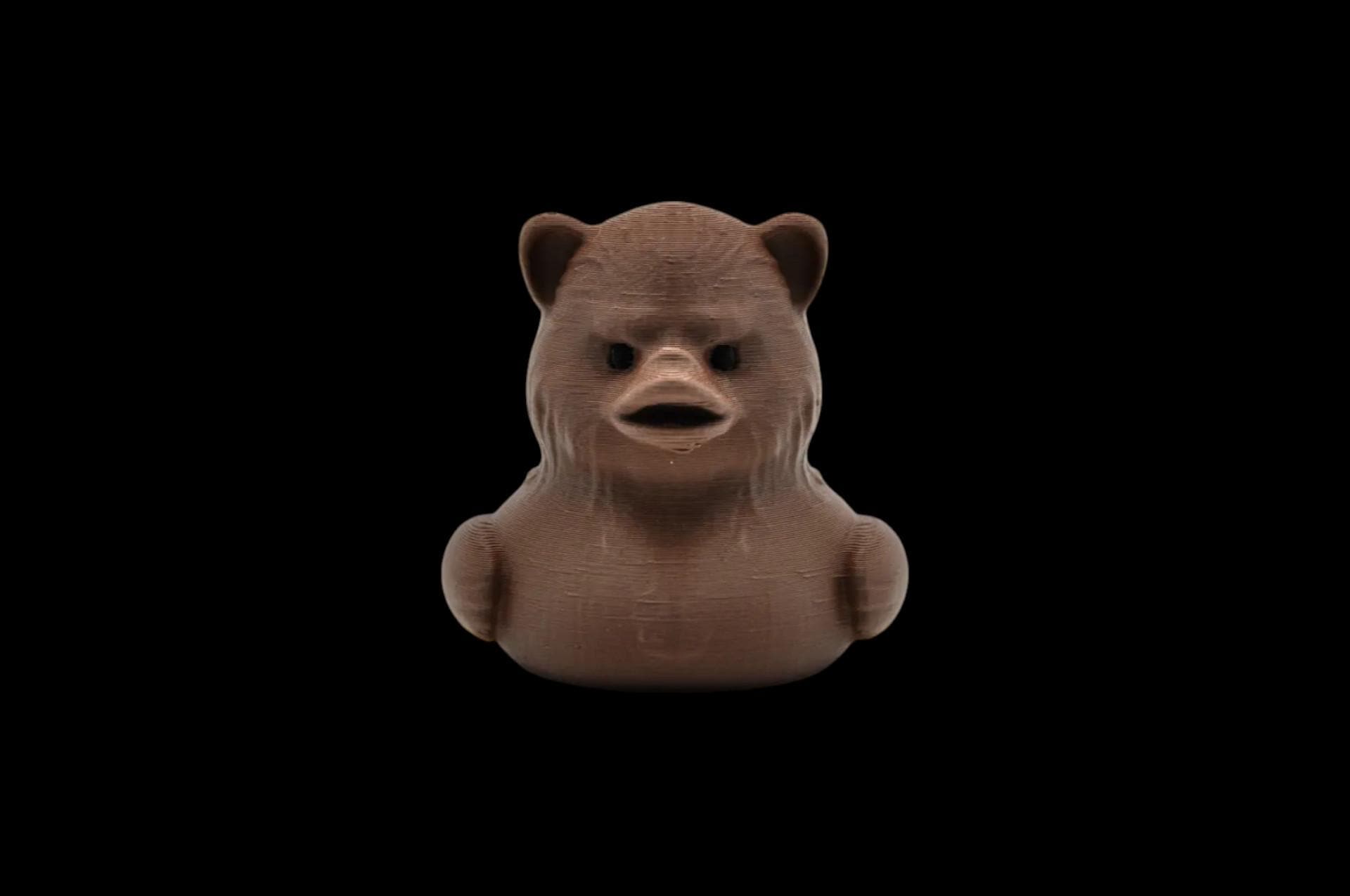 Ewok Inspired Duck Star Wars Duck Bathroom Decoration Desk Accessory Brown Ewok 3D Printed Duck Collectible Figurine Movie
