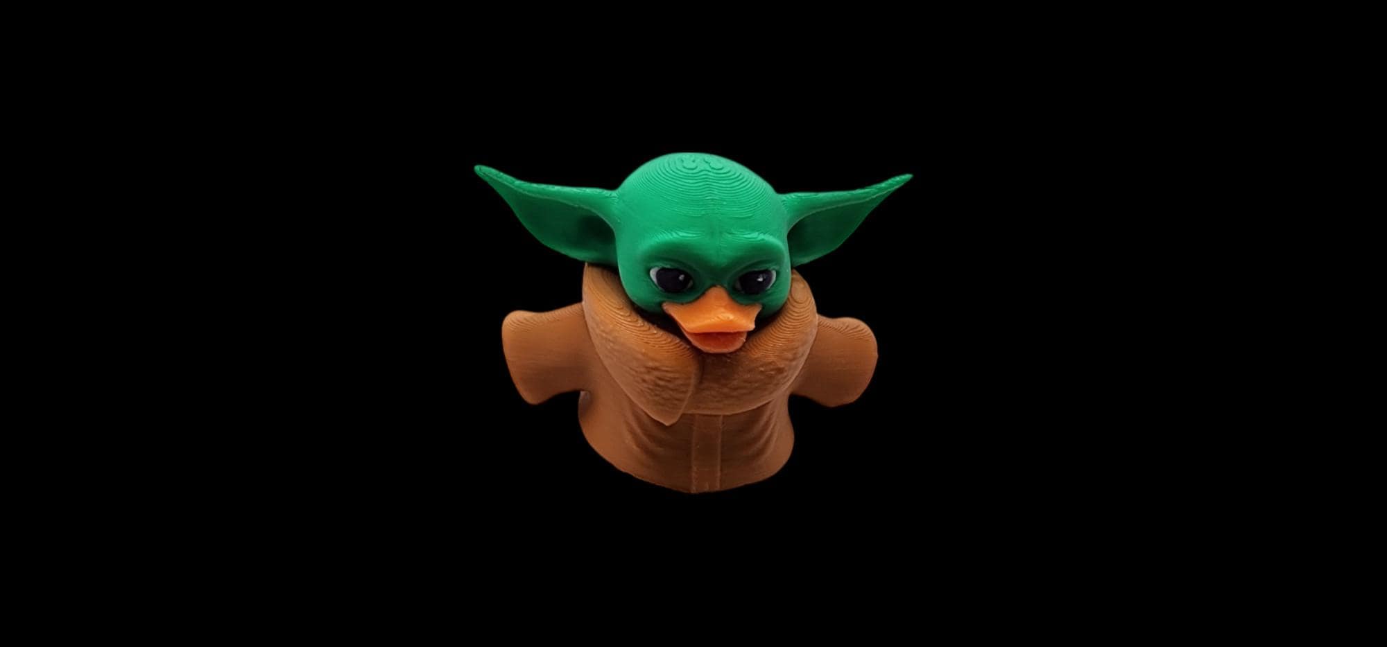 Grogu Inspired  Duck Figure Star Wars Collectible Item Desk Accessory Miniature Grogu Toy Display Mandalorian Character