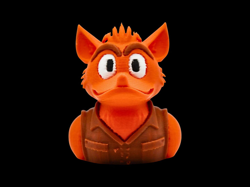Crash Bandicoot Duck  Figure Display Shelf Decoration Idea for Gamer Room Decoration Desk Display Collectible Item Rubber Duck Jeep Dash