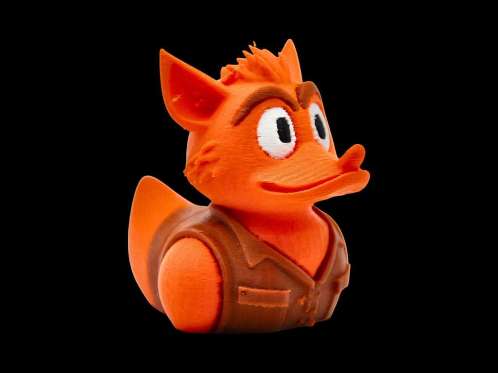 Crash Bandicoot Duck  Figure Display Shelf Decoration Idea for Gamer Room Decoration Desk Display Collectible Item Rubber Duck Jeep Dash
