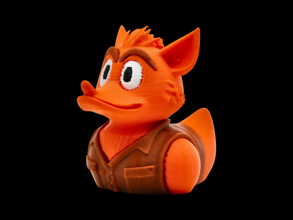 Crash Bandicoot Duck  Figure Display Shelf Decoration Idea for Gamer Room Decoration Desk Display Collectible Item Rubber Duck Jeep Dash