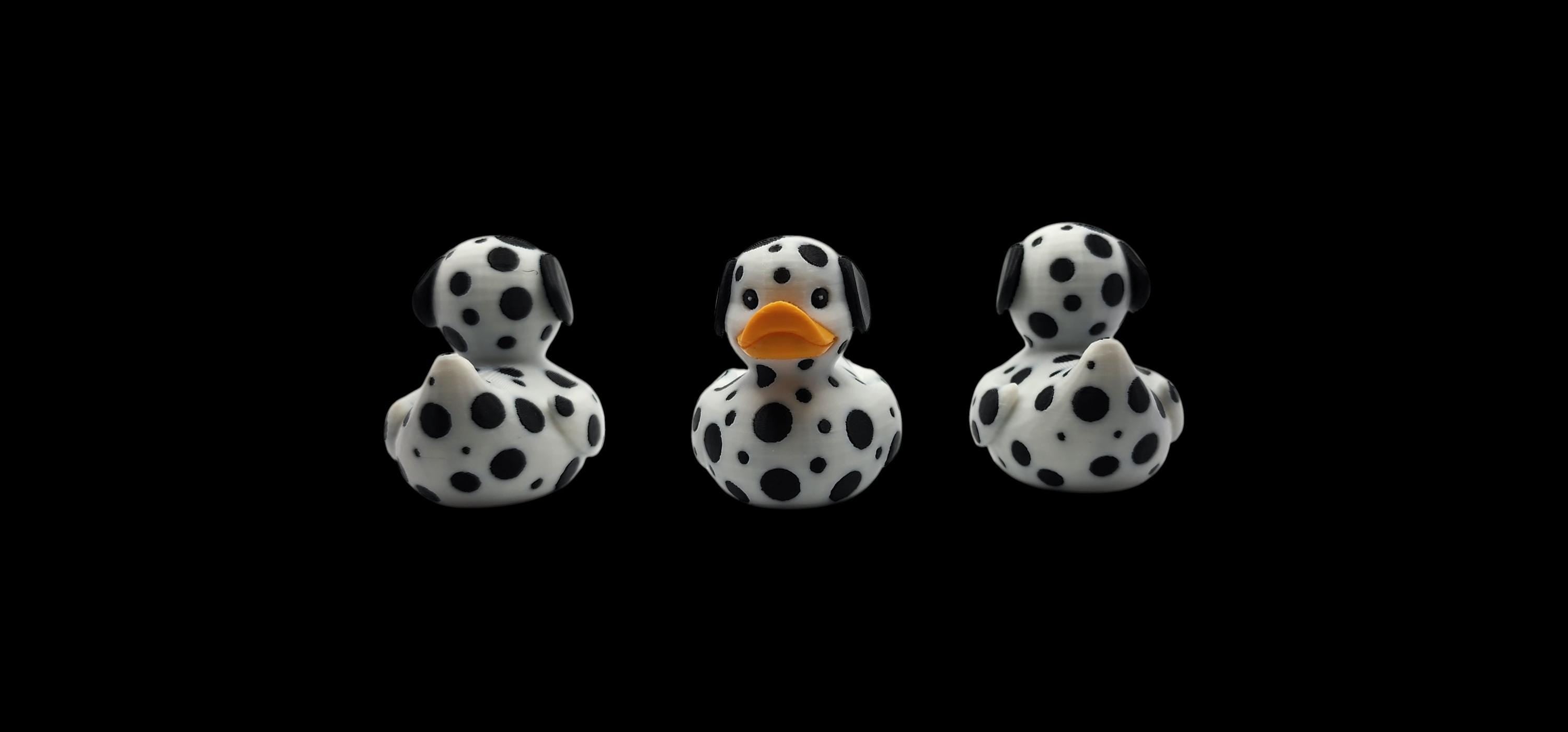 Dalmatian Spotted Duck Dog Duck Collection Jeep Dash Duck Car Decoration Dashboard Accessory Gift Idea for Child Safe Toy Display Piece for
