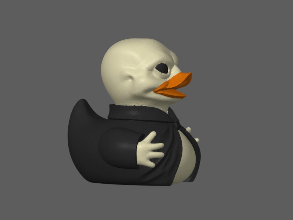 Voldemort Duck Figure Display Stand Desk Decoration Wizard Theme Bath Toy Gift Idea Dark Lord Villain Collectible Fantasy Miniature Desk