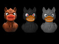 Werewolf Duck Monster Wolf  Black, Brown or Grey Dashboard Buddy 3D Printed