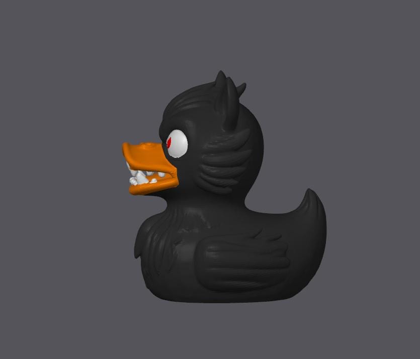 Werewolf Duck Monster Wolf  Black, Brown or Grey Dashboard Buddy 3D Printed