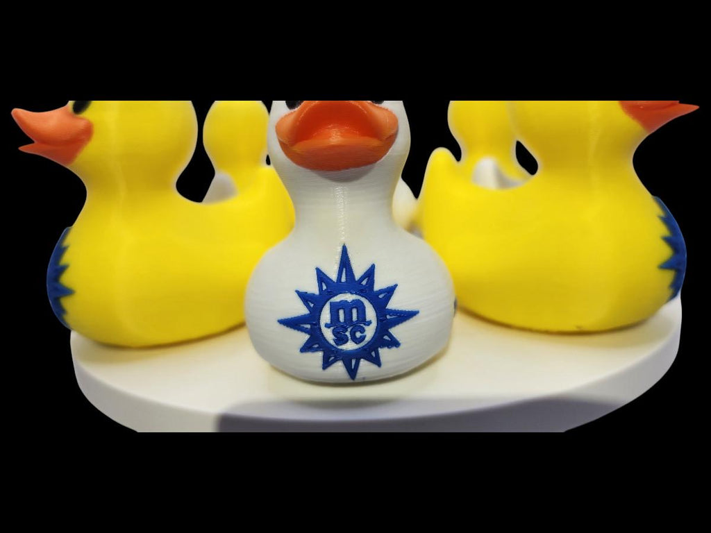 Custom MSC Inspired Cruise Line Duck  Nautical Vacation Souvenir Cruise Ship MSC Cruise Collection Custom Duck