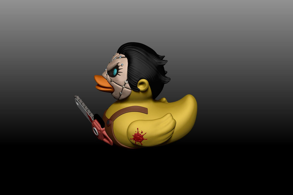 Leatherface Inspired Duck Figurine Duck Figure Display Shelf Decor Item for Halloween Horror Collection