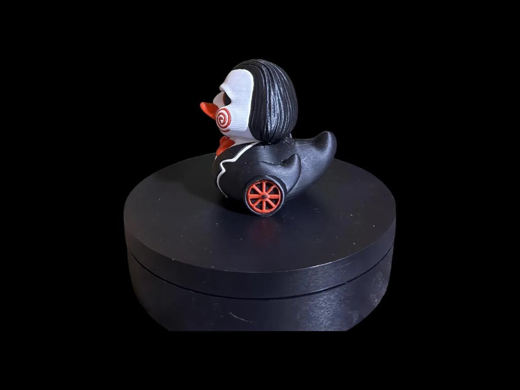 Horror Inspired Duck Saw Bill Duck  Shelf Accent Piece Decoration Horror Theme Movie Collectible Desk Ornament Gothic Style Villain