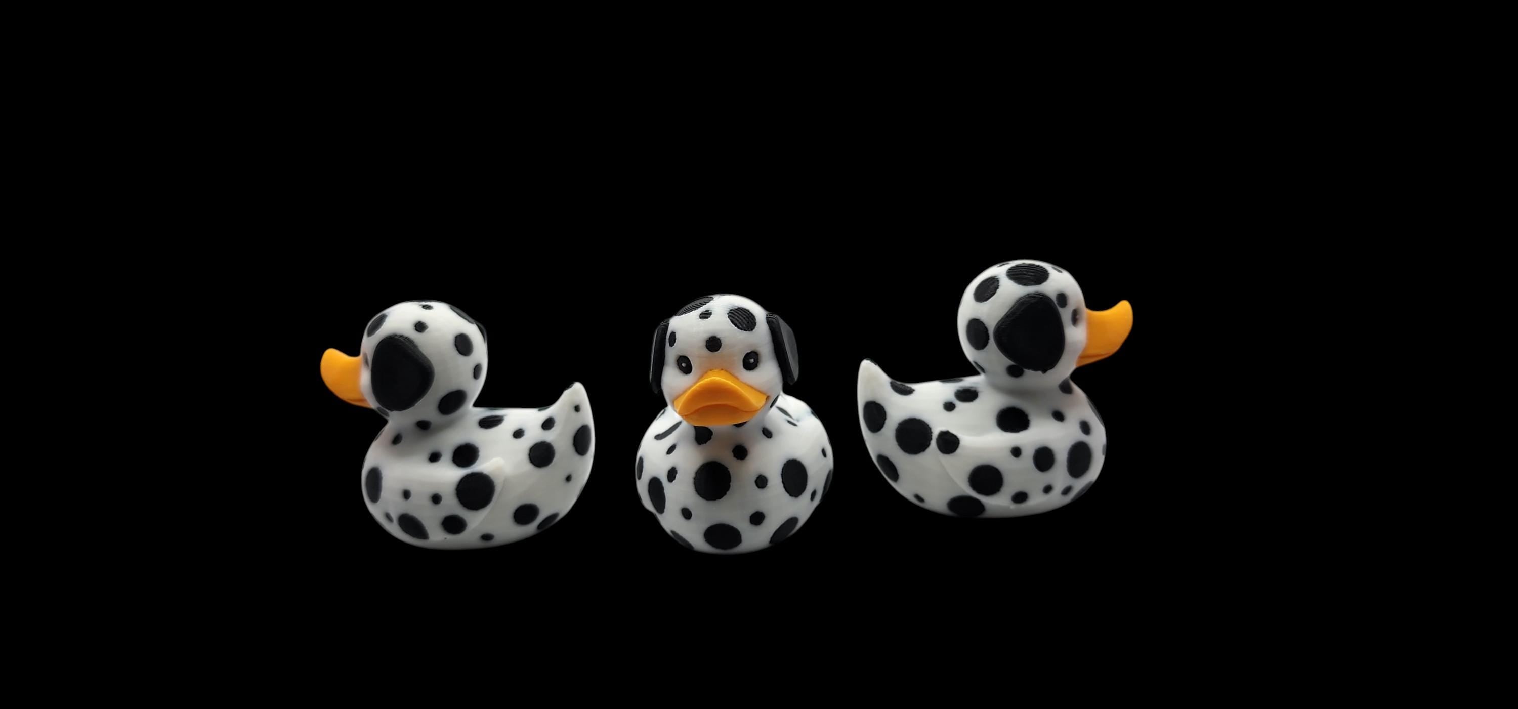 Dalmatian Spotted Duck Dog Duck Collection Jeep Dash Duck Car Decoration Dashboard Accessory Gift Idea for Child Safe Toy Display Piece for