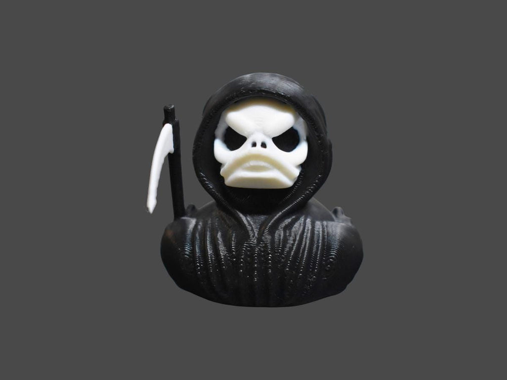Grim Reaper Duck Halloween Decoration Gothic Style  Dark Humor Idea Spooky Decor