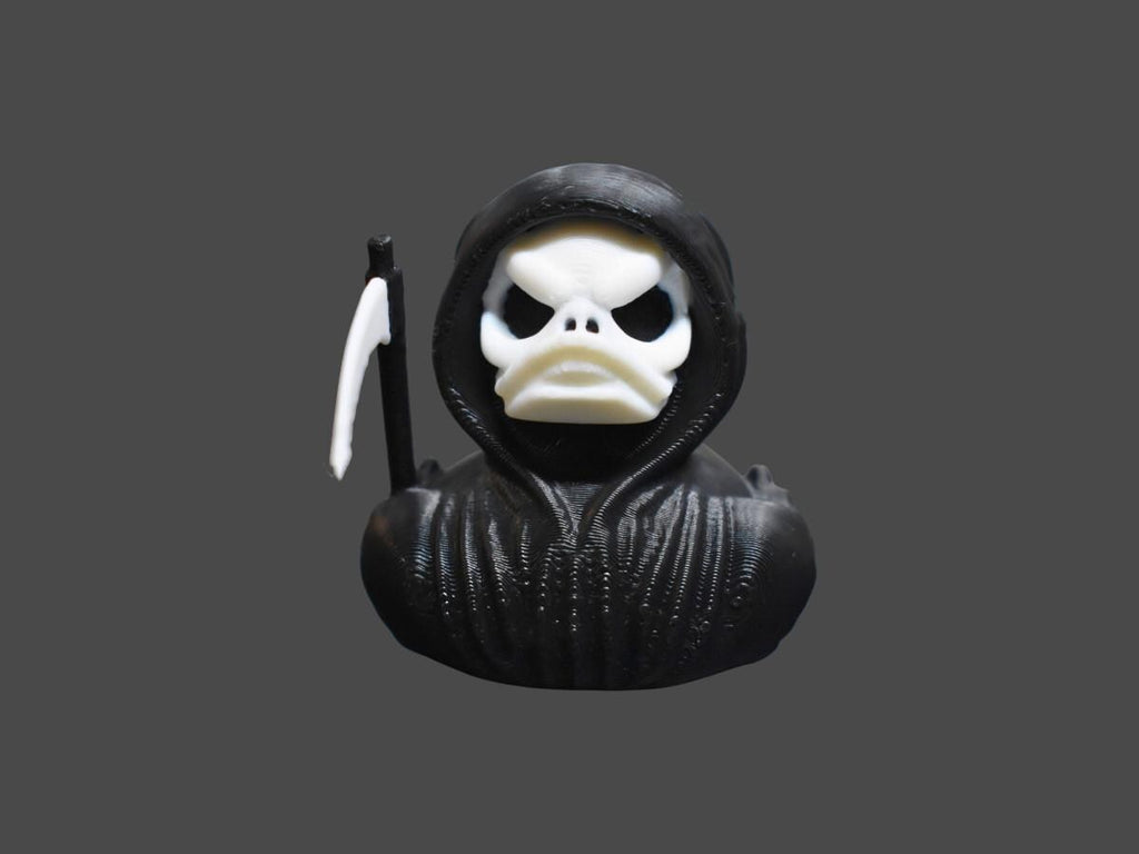 Grim Reaper Duck Halloween Decoration Gothic Style  Dark Humor Idea Spooky Decor