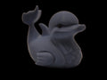 Dolphin Duck Hybrid Animal Decoration Unique Gift Desk Ornament Modern Design Bathroom Decor Water Safe Novelty Item Gray Sculpture Artistic