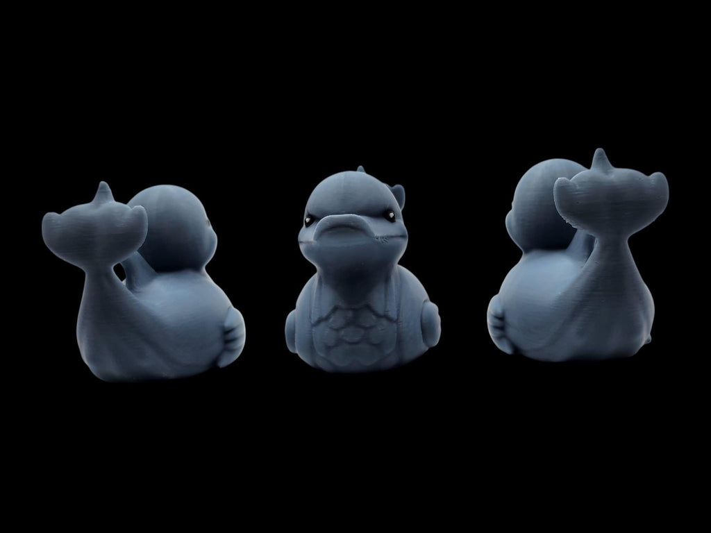 Dolphin Duck Hybrid Animal Decoration Unique Gift Desk Ornament Modern Design Bathroom Decor Water Safe Novelty Item Gray Sculpture Artistic