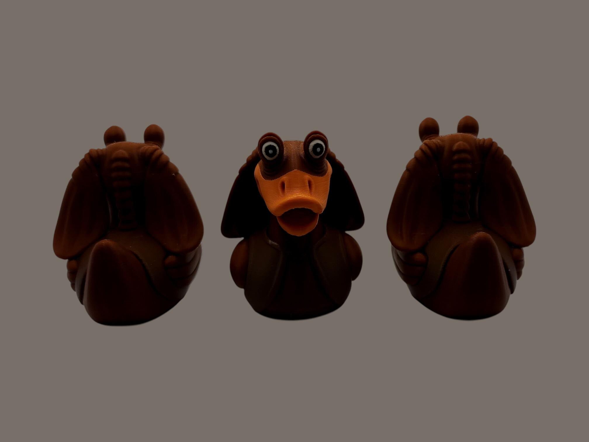 Jar Jar Duck Bath Toy Car Decoration Desk Display Star Wars Figure Collectible Geek Gift Idea Custom Dash Ornament Car Accessory Jeep Decor