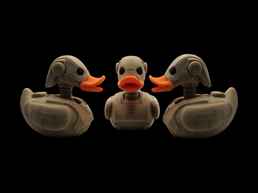Battle Droid Inspired  Duck  Desk Display Shelf Decoration Robot Design Character Model Battle Droid Mashup Figurine Sci Fi