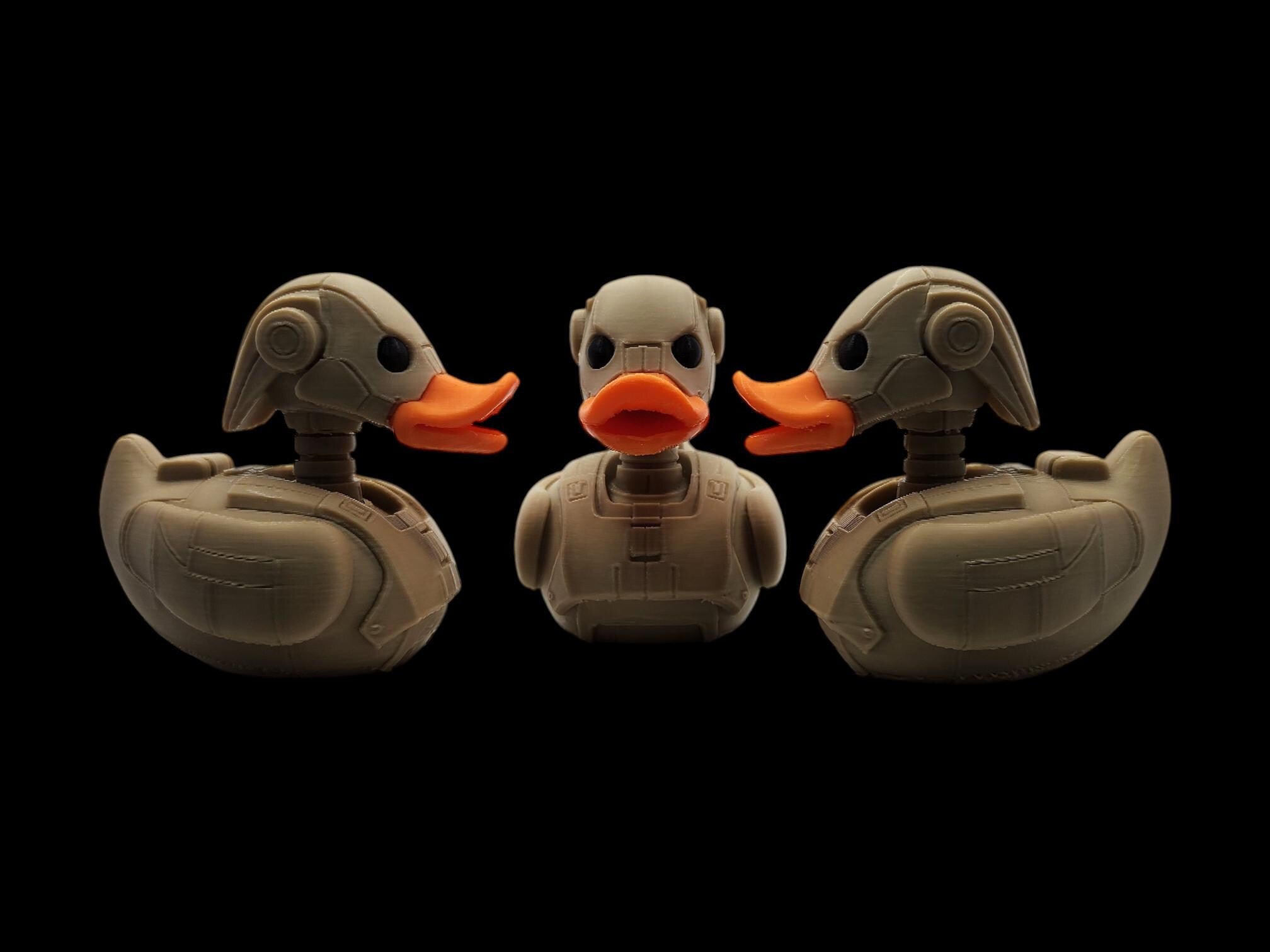 Battle Droid Inspired  Duck  Desk Display Shelf Decoration Robot Design Character Model Battle Droid Mashup Figurine Sci Fi