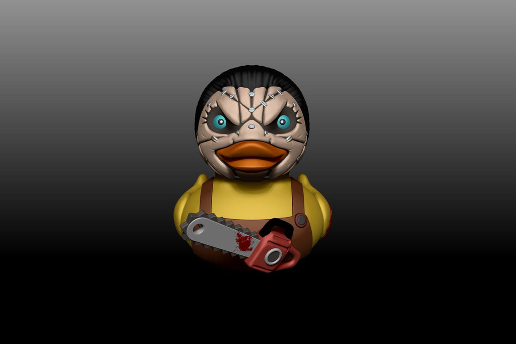 Leatherface Inspired Duck Figurine Duck Figure Display Shelf Decor Item for Halloween Horror Collection