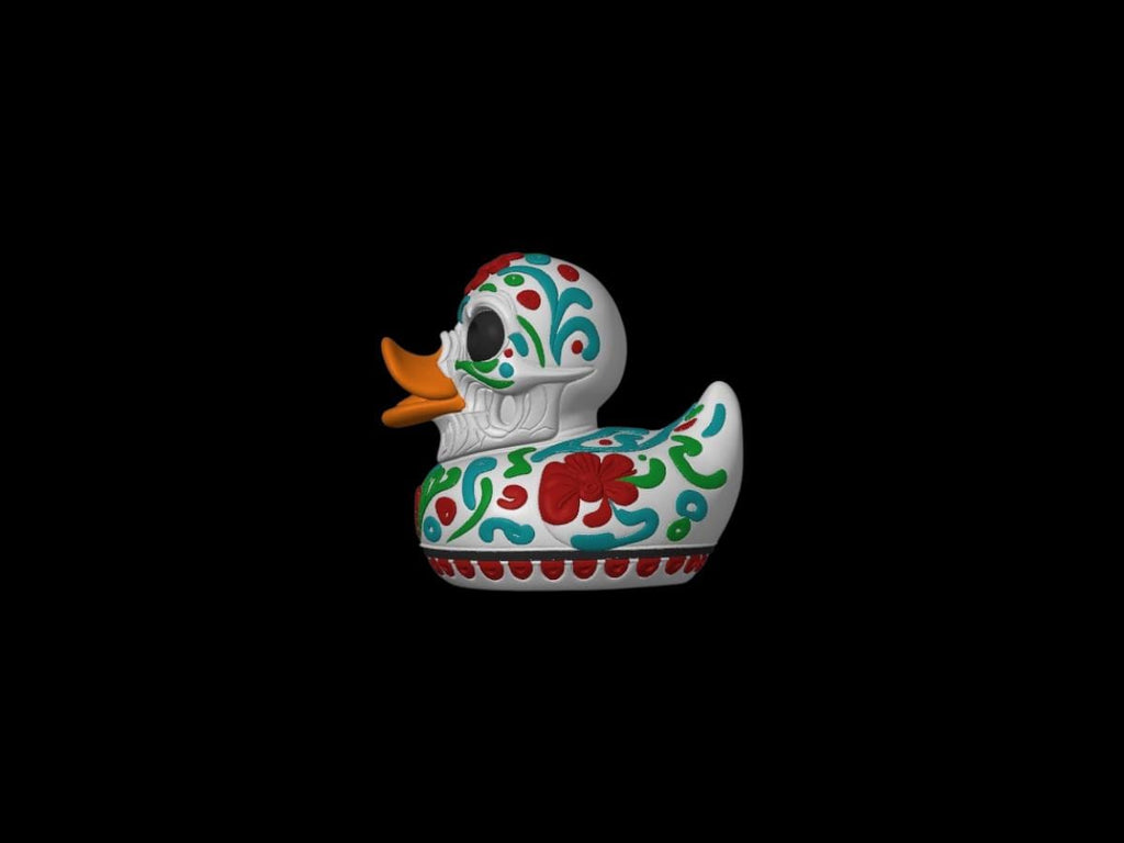 Sugar Skull Duck Halloween Decor Shelf Ornament Mexican Art Cultural Gift Day Dead Sugar Skull Bathroom Decoration Folk Art Shelf Display