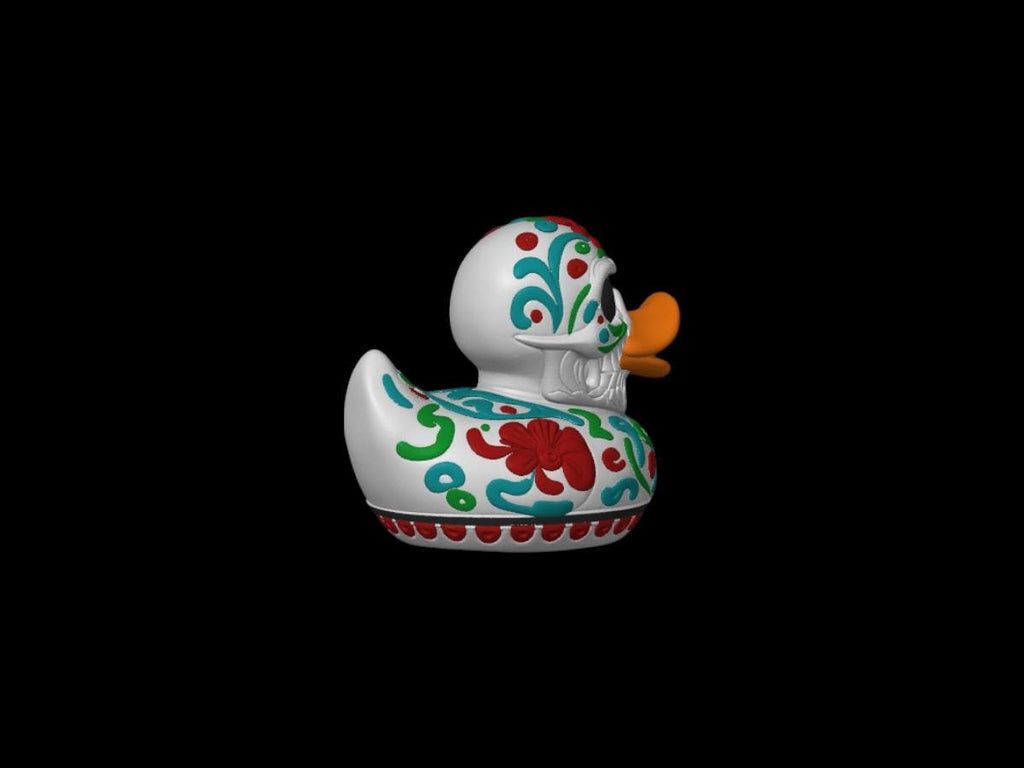 Sugar Skull Duck Halloween Decor Shelf Ornament Mexican Art Cultural Gift Day Dead Sugar Skull Bathroom Decoration Folk Art Shelf Display