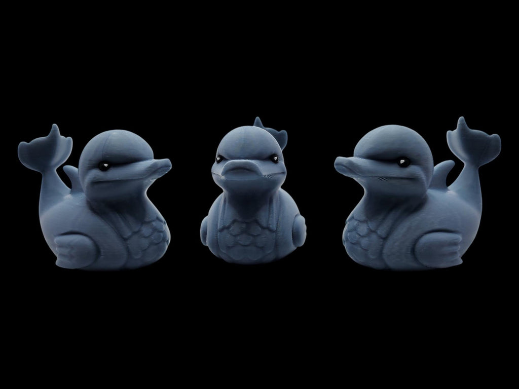 Dolphin Duck Hybrid Animal Decoration Unique Gift Desk Ornament Modern Design Bathroom Decor Water Safe Novelty Item Gray Sculpture Artistic