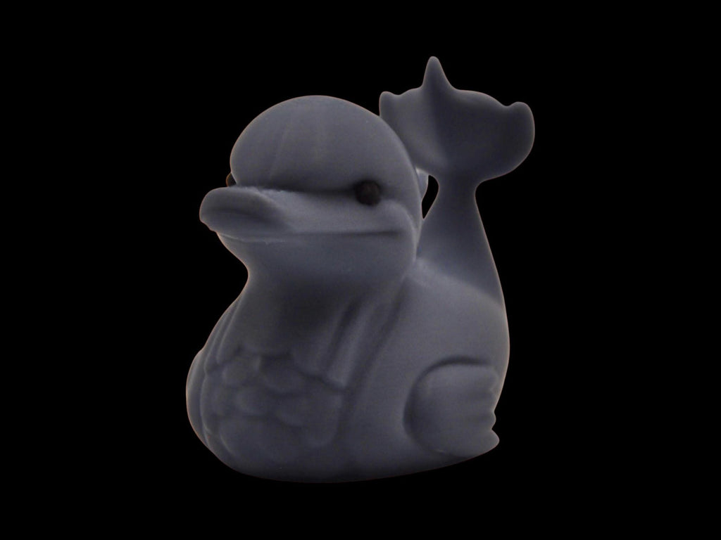 Dolphin Duck Hybrid Animal Decoration Unique Gift Desk Ornament Modern Design Bathroom Decor Water Safe Novelty Item Gray Sculpture Artistic