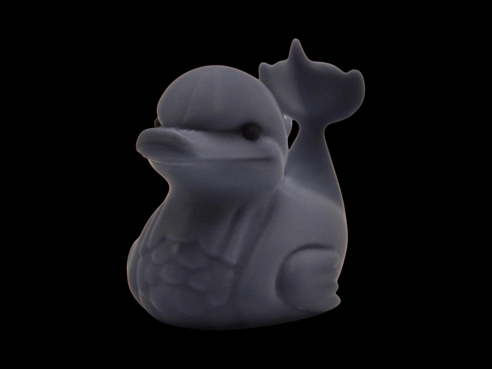 Dolphin Duck Hybrid Animal Decoration Unique Gift Desk Ornament Modern Design Bathroom Decor Water Safe Novelty Item Gray Sculpture Artistic