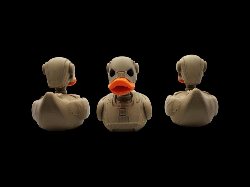 Battle Droid Inspired  Duck  Desk Display Shelf Decoration Robot Design Character Model Battle Droid Mashup Figurine Sci Fi