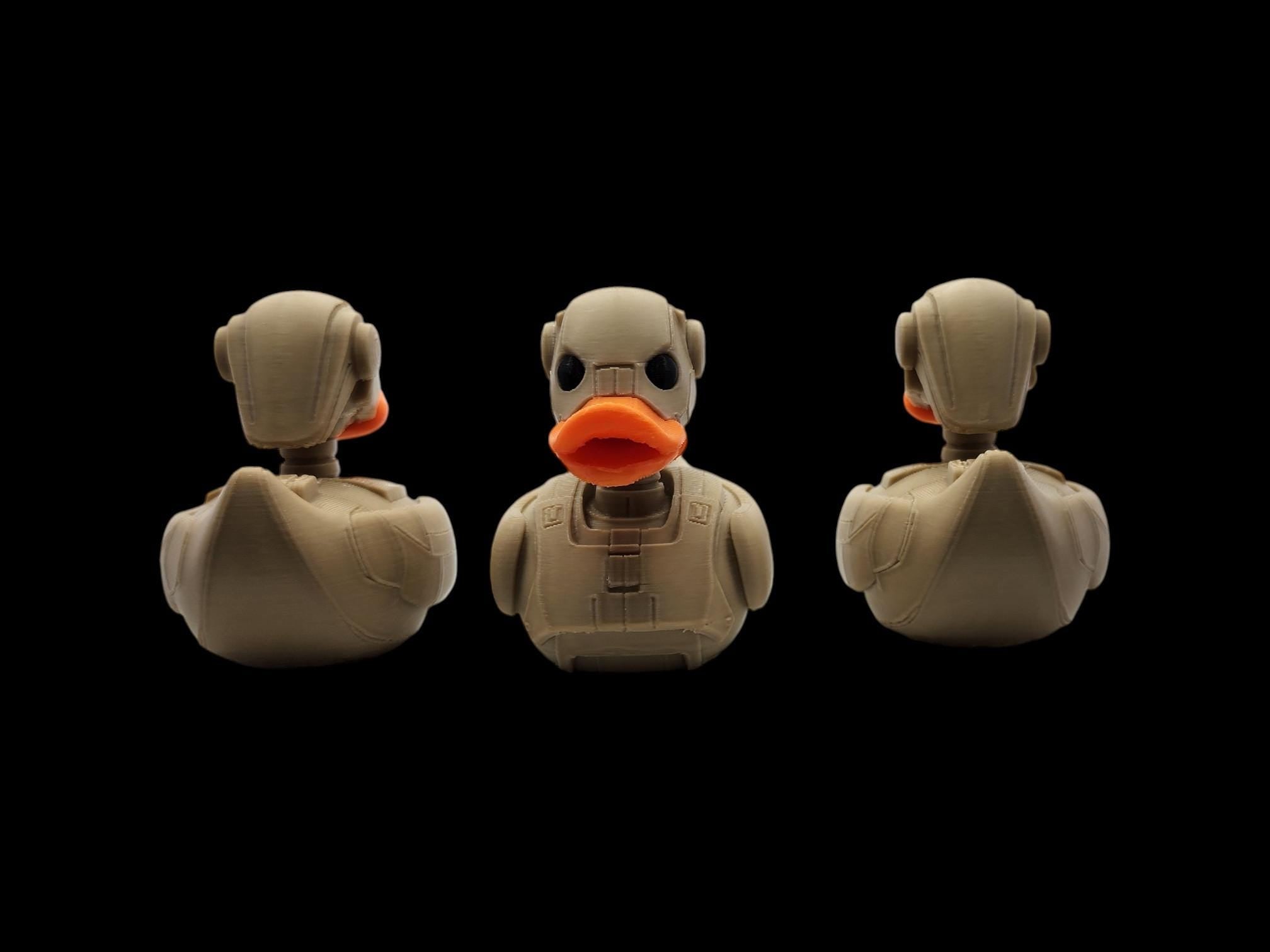 Battle Droid Inspired  Duck  Desk Display Shelf Decoration Robot Design Character Model Battle Droid Mashup Figurine Sci Fi