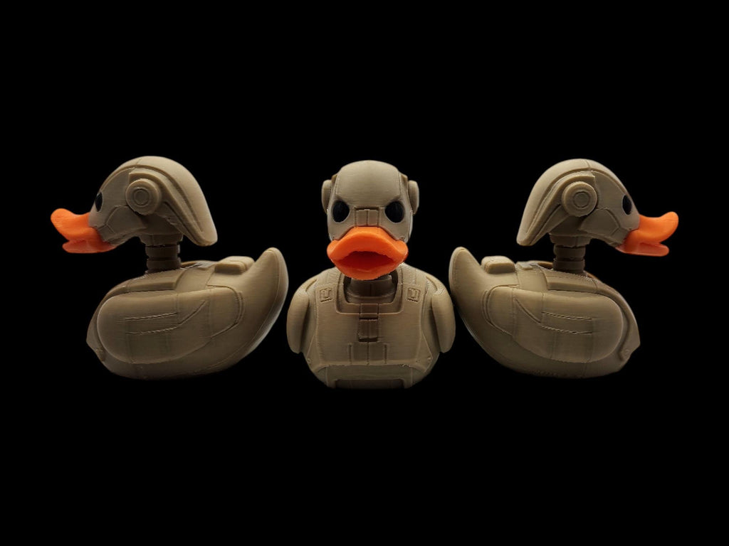 Battle Droid Inspired  Duck  Desk Display Shelf Decoration Robot Design Character Model Battle Droid Mashup Figurine Sci Fi