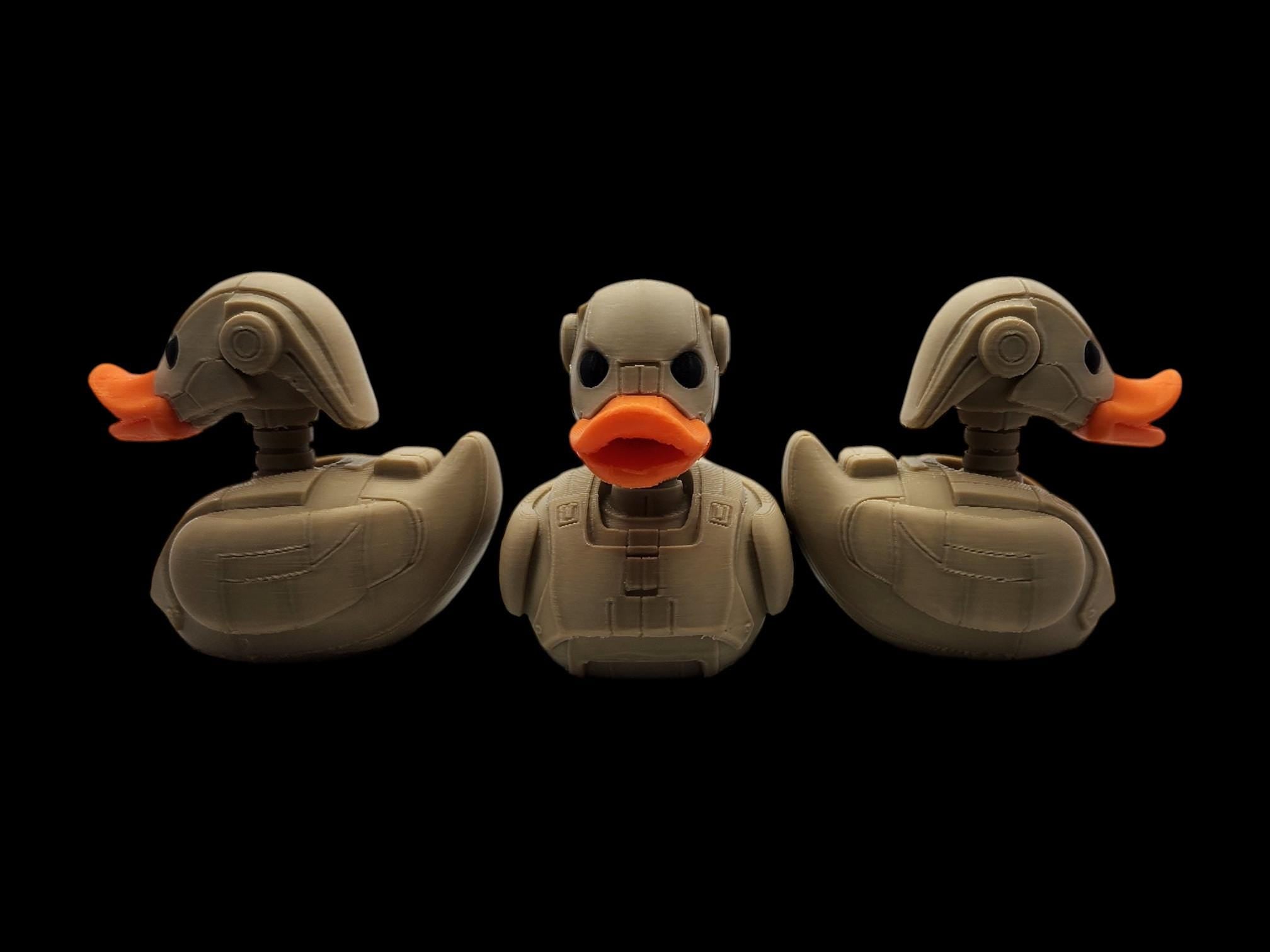 Battle Droid Inspired  Duck  Desk Display Shelf Decoration Robot Design Character Model Battle Droid Mashup Figurine Sci Fi