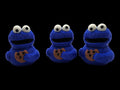 Blue Cookie Monster Duck Sesame Street Character Car Dashboard Decoration Rubber Toy Design Novel Gift Item Bathroom Decor Collection PLA Material Three D Printed Interior Accessory Perfect Present Home Display Mount Fun