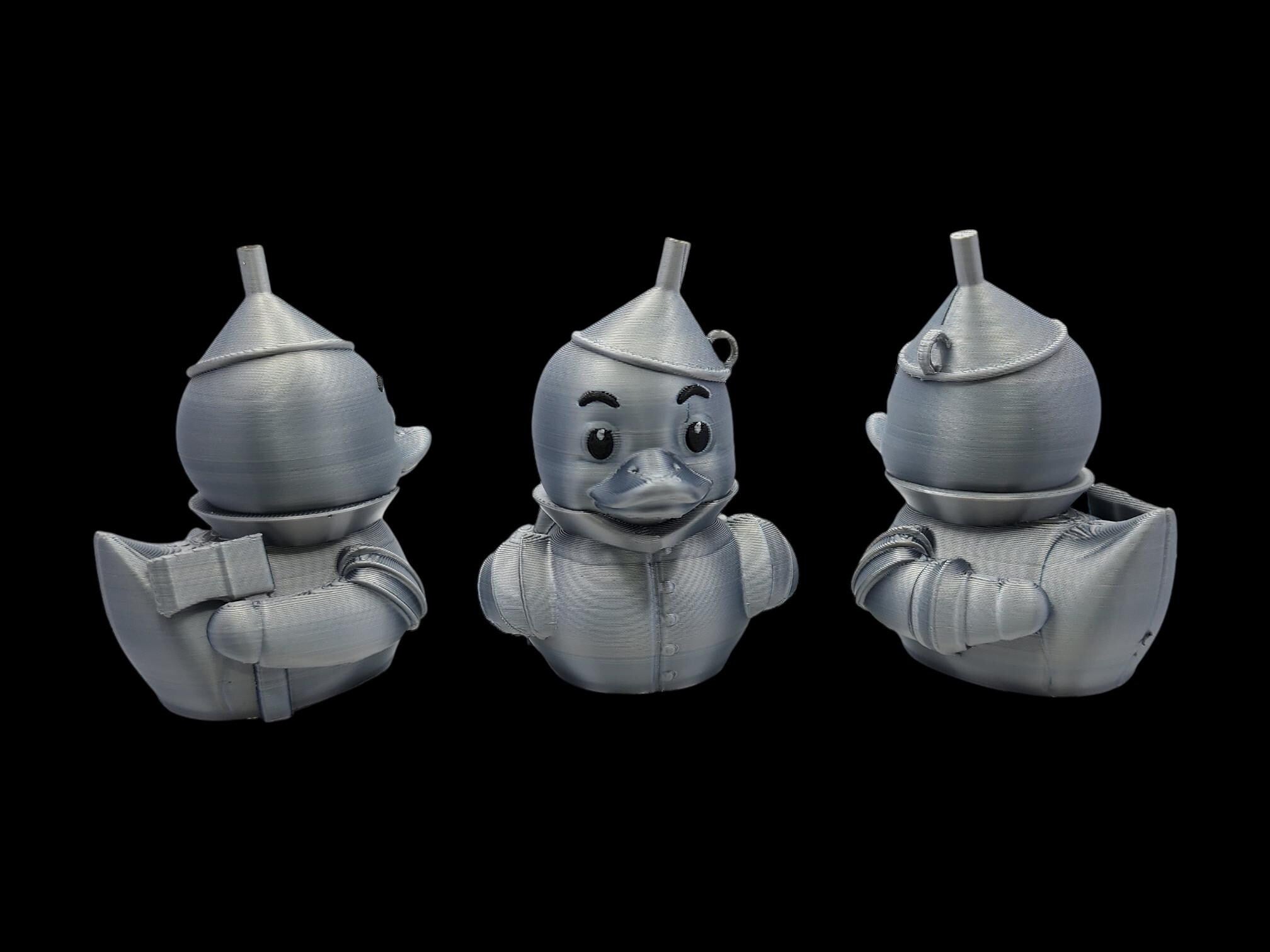 Tin Man Inspired Duck Bath Toy Shelf Decor Desk Display Item Collection Movie Character Figurine Set Duck Gift Emerald City Story Characters