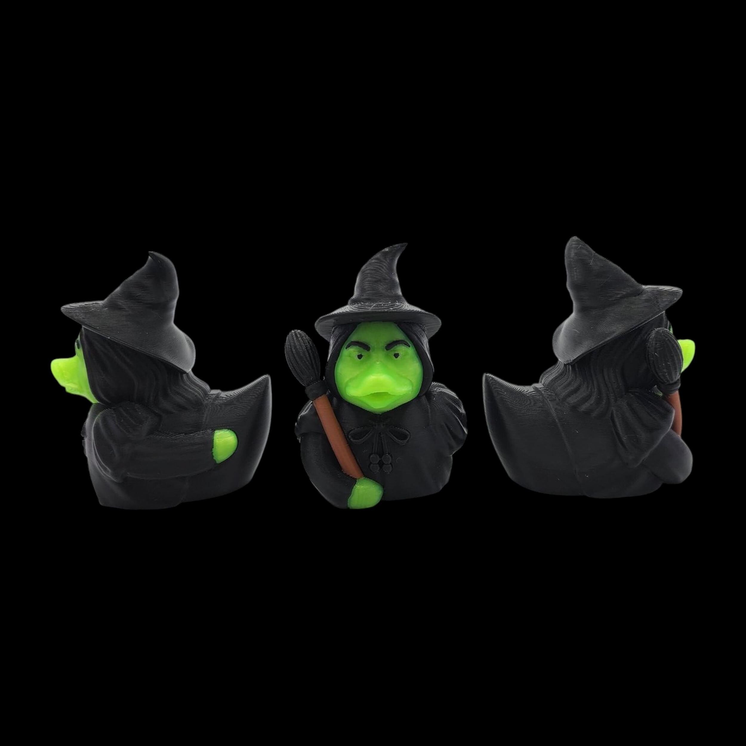 Wicked Witch Inspired Duck Bath Toy Shelf Decoration Desk Display Item Collection Movie Character Figurine Set Fantasy Gift Emerald City