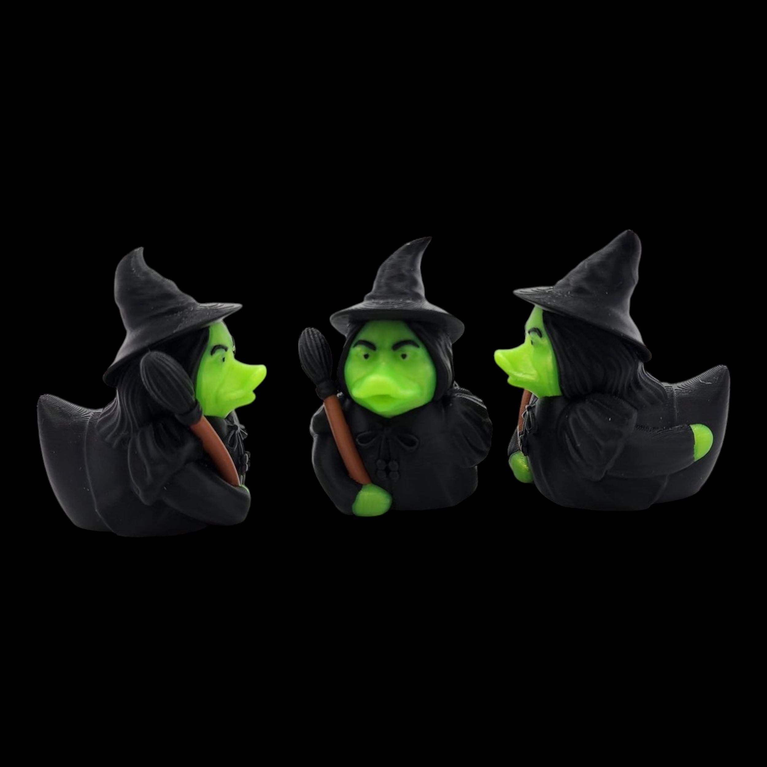 Wicked Witch Inspired Duck Bath Toy Shelf Decoration Desk Display Item Collection Movie Character Figurine Set Fantasy Gift Emerald City