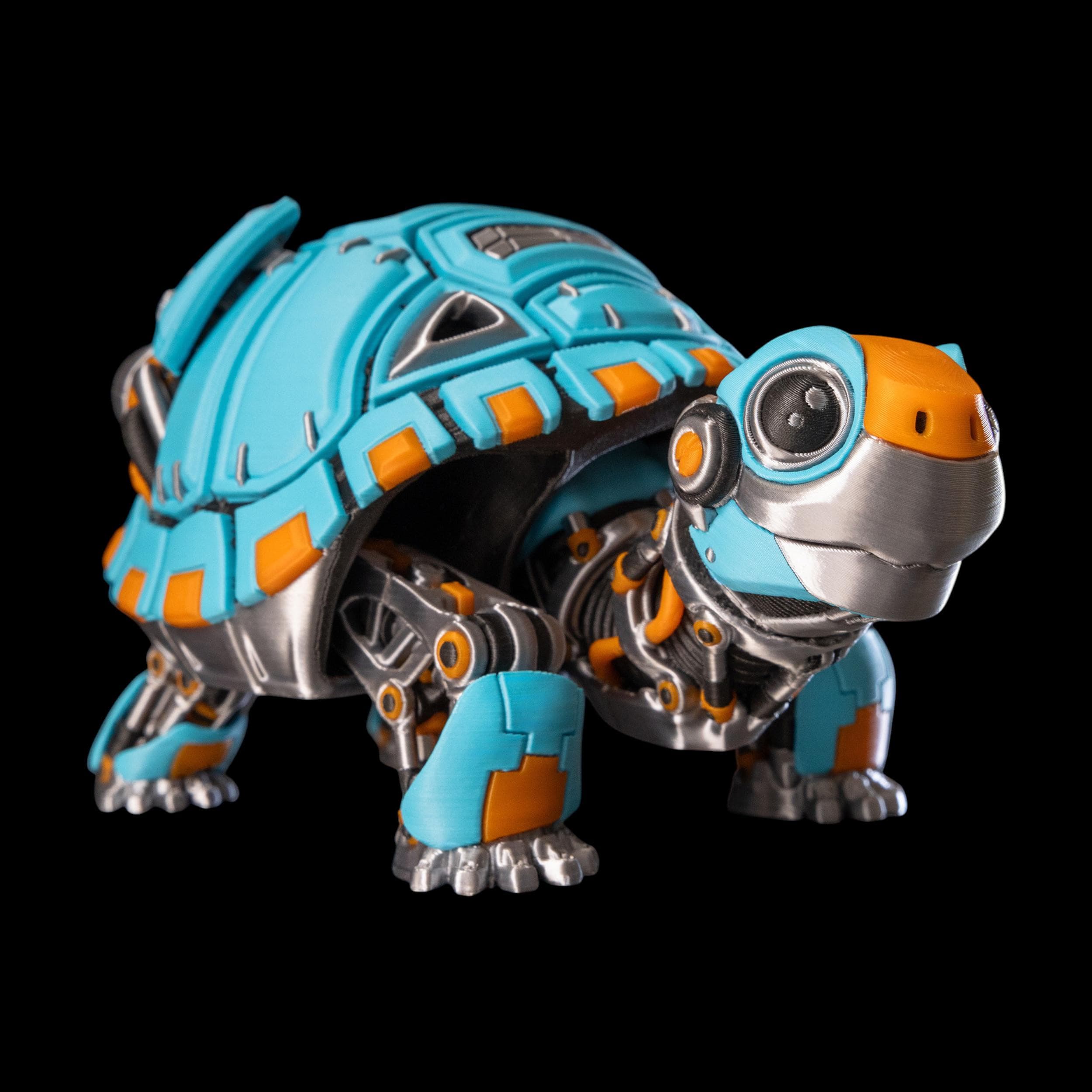 Robo-Tortoise Articulated Desk Decoration Novel Gift for Collector Animal Display Home Office