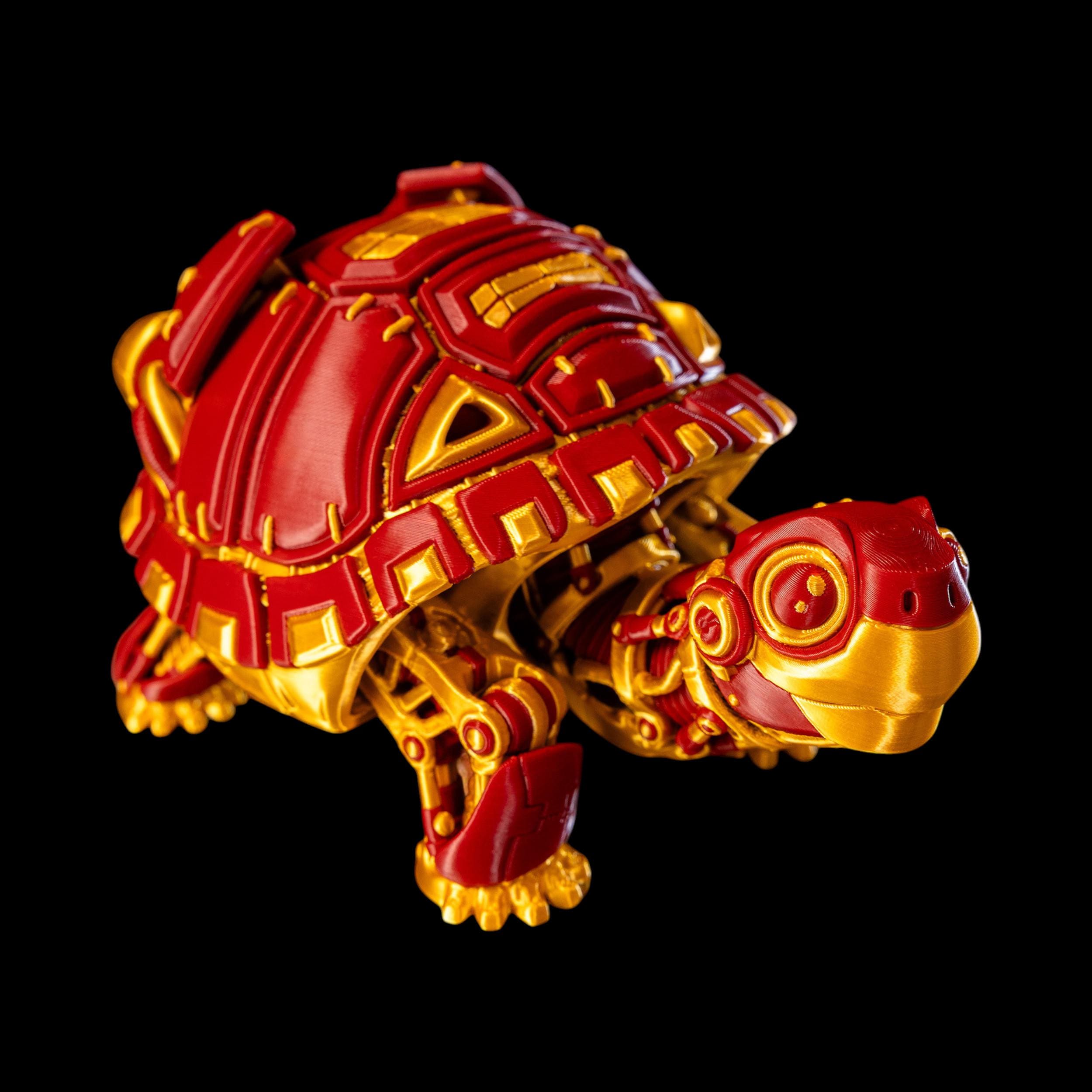 Robo-Tortoise Articulated Desk Decoration Novel Gift for Collector Animal Display Home Office