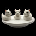 Perfect Gift Idea Bulldog Duck Figurine Unique Present Animal Lover Car Enthusiast Office Worker Whimsical Design Miniature Statue Collectible Item Five Colors Available Small Size Display Piece 3D Printed Quality Construction Durable