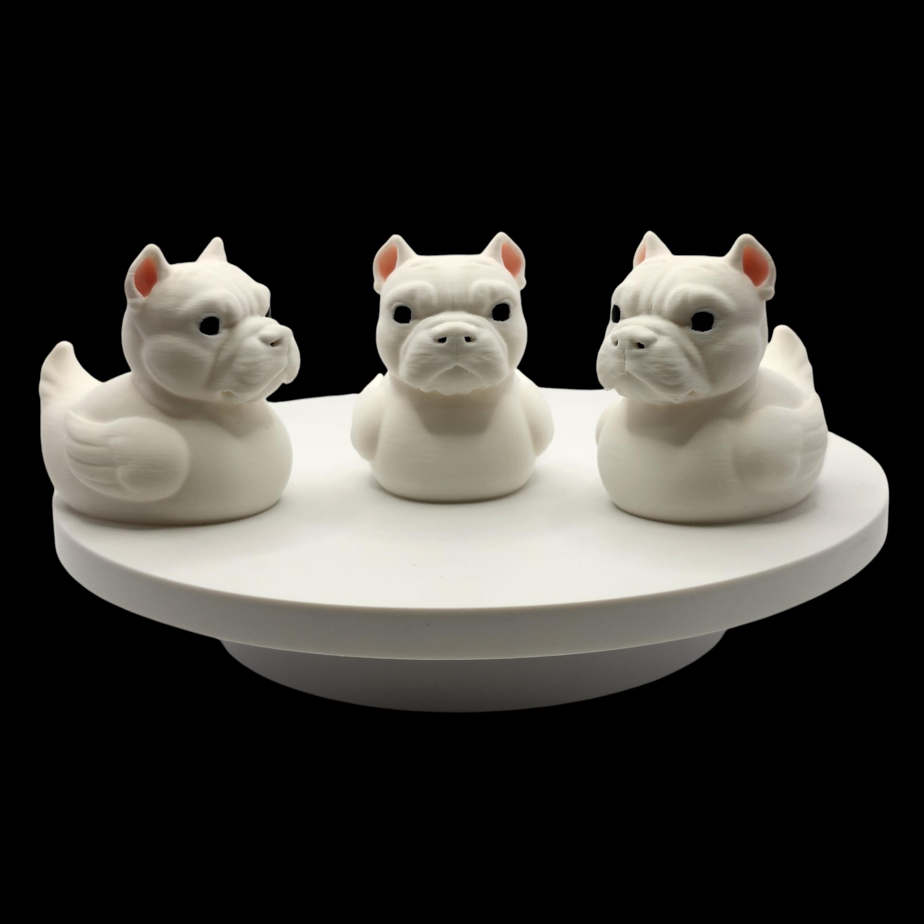 Bulldog Duck Figurine Desk Accessory Office Decor Dashboard Decoration Jeep  Collectible Statue Miniature Design