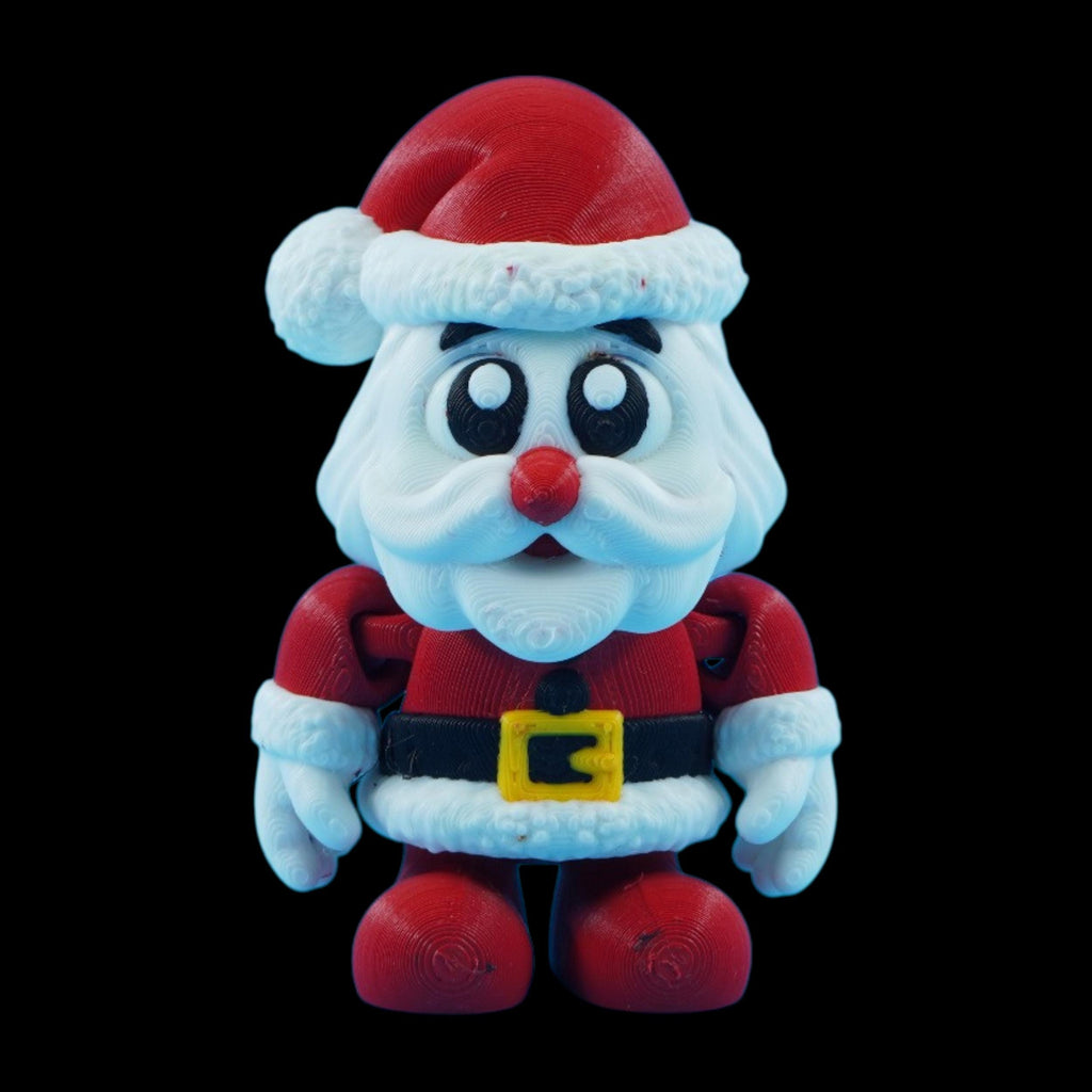 Christmas Articulated Figure Santa Movable Decoration Holiday Desk Ornament Snowman Dangling Feet Elf Figurine 3d Printed Character Toy