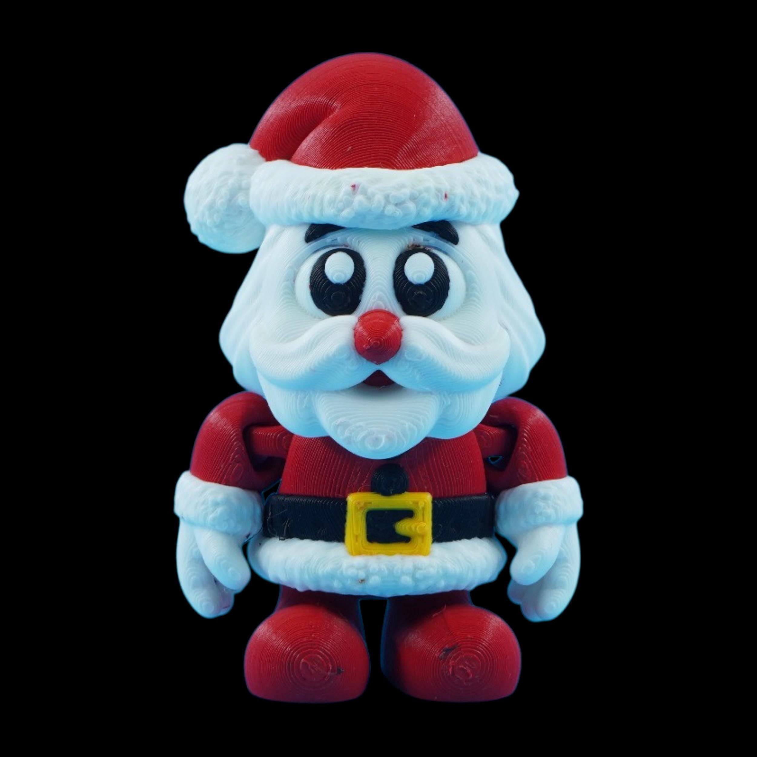 Christmas Articulated Figure Santa Movable Decoration Holiday Desk Ornament Snowman Dangling Feet Elf Figurine 3d Printed Character Toy