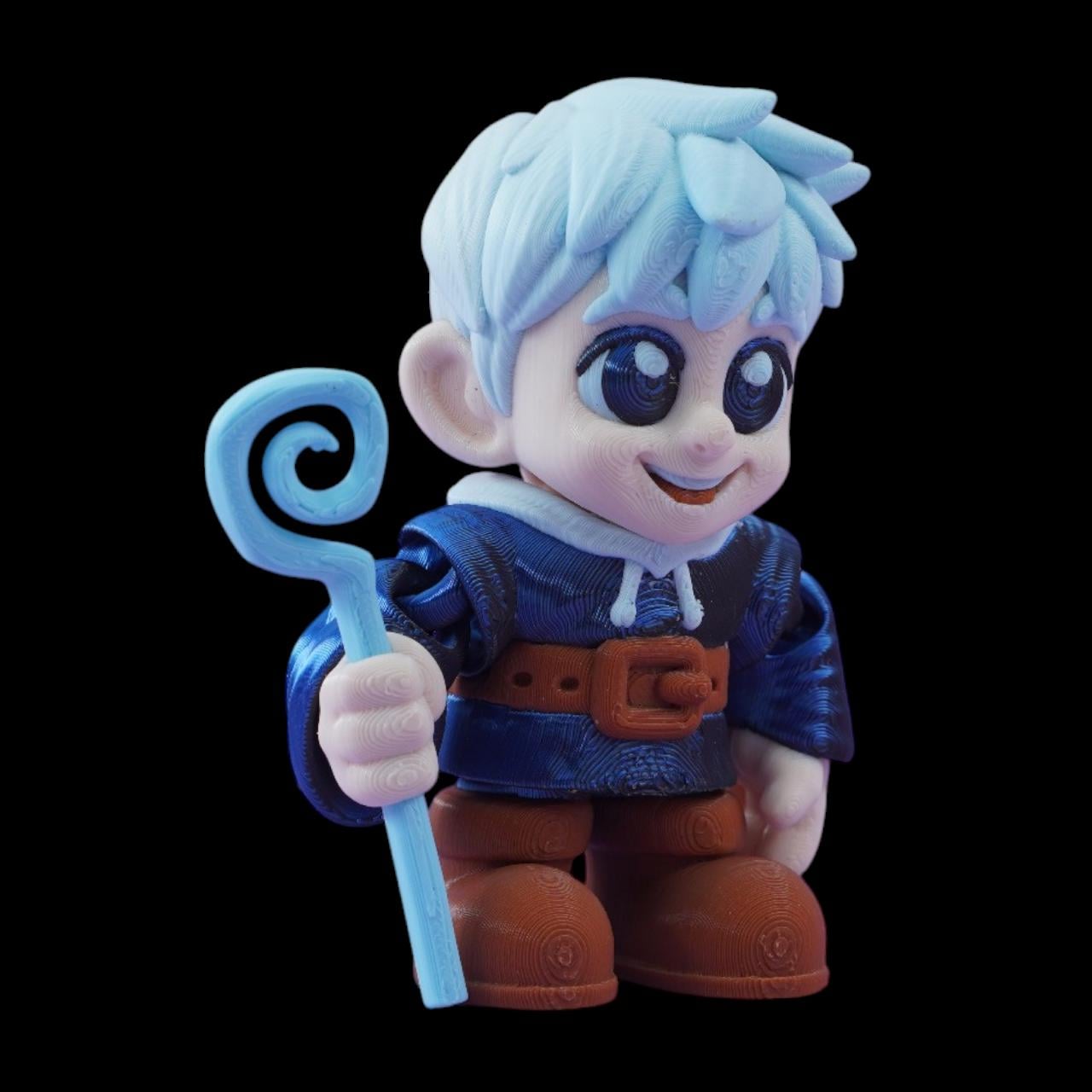 Jack Frost Figurine Articulated Character Toy Collectible Winter Decoration Fantasy Figure Posable Design Flexi Parts Moving Action Display