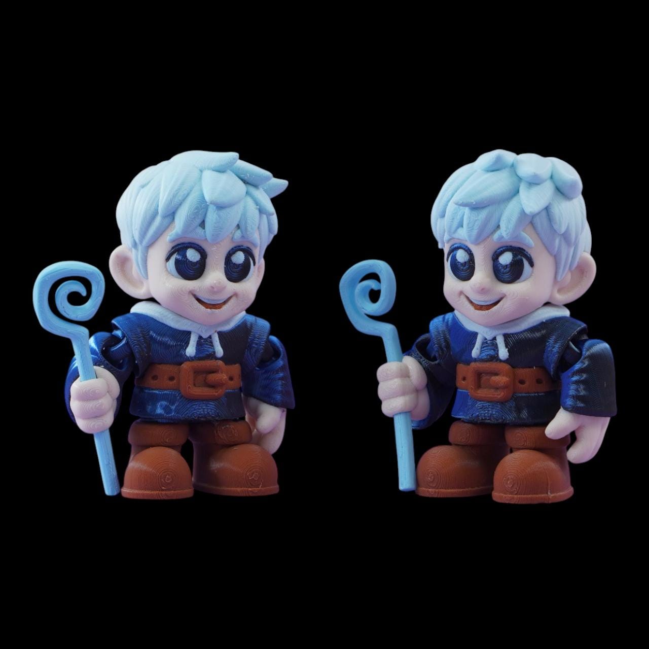 Jack Frost Figurine Articulated Character Toy Collectible Winter Decoration Fantasy Figure Posable Design Flexi Parts Moving Action Display